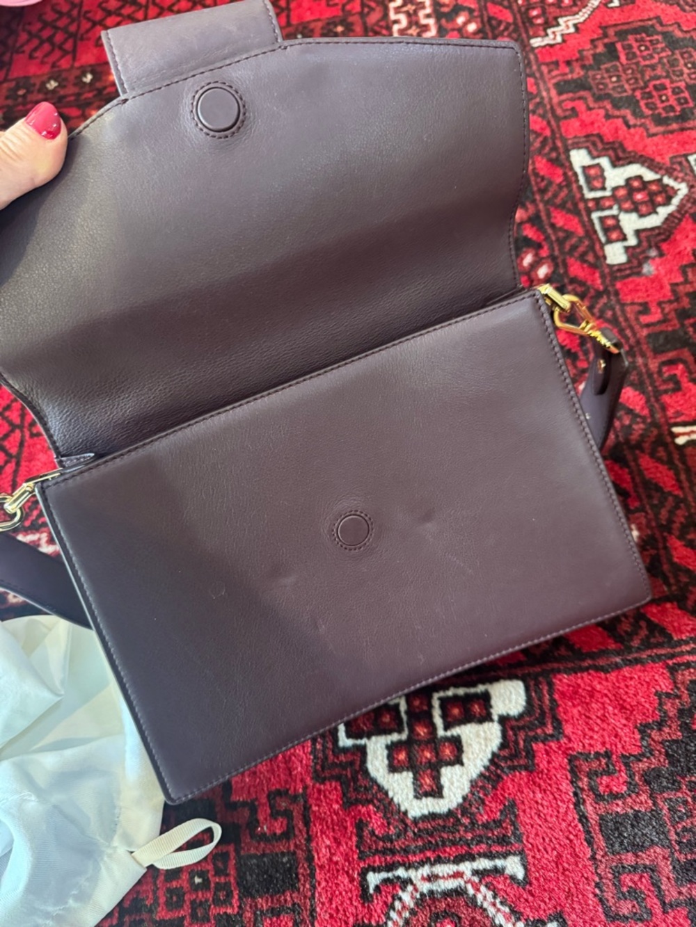 Strathberry Crescent Leather Shoulder Bag - Picture 9 of 10